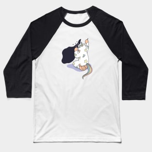 Weird Unicorn Cat maintaining the delicious black holes Baseball T-Shirt